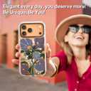 Rosarnnah for iPhone 17 Pro Max Case Cute - Compatible with Magsafe - Durable Shockproof 6.6 ft Drop Impact Phone Case - Funny Passiflora Caerulea Design (6.9") Clear