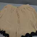 Women's Short Sets 2 Piece Outfits Summer Short Slevee Two Piece Button Shirt and Shorts Lounge Pajamas Set (Apricot) S