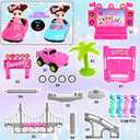 Car Toys for Girl 4-6,201 PCS Race Car Track for Kids Ages 3-5 Monster Truck 2+ Year Old Birthday Gift,Toddler Cars Toy for 3+ Year Old Girl