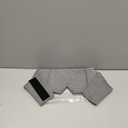 FRESHME Weighted Eye Mask for Sleeping - Gray Blackout (0.7lb/11oz) Cotton Heavy Weighted Eye Pillow for Men Women, Oversize Large Soft Sleep Face Eyes Cover with Nose Pad for Sidesleeper