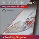 3M Auto Restore and Protect Headlight Restoration Kit, Use On Plastic Lenses, Headlights, Taillight, Fog Lights and More, Includes Sanding Discs, Headlight Clear Coat Wipes, Foam Pad and Glove (39194)