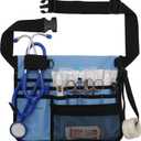 Nurse Storage Bag Multifunctional Nurse Storage Bag, Medical Kit Practical Waist Bag Nurse Pocket Storage Bag (SkyBlue)