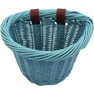 Bike Basket, Little Box Made by Willow for Bicycle, Arts and Crafts. (Blue)