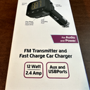 ZGear FM Transmitter and Fast Charging Car Charger 12 watt 2.4 ...