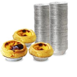 Silver Aluminum Foil Tart Pan 2.67" (Pack of 200) Disposable Mini Pie Tin (200)