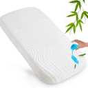 Travel Crib Mattress Pad 42" X 24"Compatible with Baby Bjorn, Guava Lotus and Dream on Me Travel Crib Light Playard, Waterproof Replacement Bassinet Mattress with Removable & Washable Mattress Cover