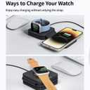 Wireless Charger Magnetic for iPhone - JoyGeek Wireless Charging Station Pad for iPhone 15 14 13 12 Pro Max Plus, for Apple Watch Ultra 9-2, AirPods (Multi-color)