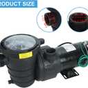 1.0 HP In/Above Ground Swimming Pool Pump, 110V 5220GPH Single Speed Pool Water Pumps lnground Above Ground with Filter Basket