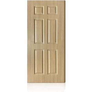 30 in. x 80 in. 6 Panel Hollow Core Oak Finished PVC Composite Interior Door Slab