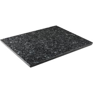 Koville Norwegian Natural Granite Cutting Board for Kitchen, 16x20inch Extra Large Hand Crafted Stone Slab for Cheese, Charcuterie, Pastry Board - Wedding Gift, House Warming Gift (Grey Blue-Blue Pearl)