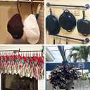 15 Pack 6 Inch Heavy Duty S Hooks, Black Rubber Coated Large S Hooks, 8mm Thickness Non Slip Sturdy Metal S Hook for Hanging Plants, Garden Tools, Kitchen, Closet, Bird Feeder, Clothes, Bags