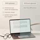 IBOANN Chic & Comfy Blue Light Glasses for Women - 3-Pack Round Frames, Screen-Ready Style with UV Protection Coating
