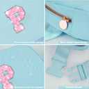 Uygafly Fanny Pack Belt Bag Crossbody Bags with Initials Letter Patch Trendy Stuff for Teens Cute Stuff Birthday Gifts for Teenager Girls | P,Blue Bag