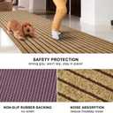 2' x 6' Runner Rugs with Rubber Backing, Outdoor Indoor Utility Non Slip Carpet Rug Runner for Hallway, Custom Size Area Rugs Mat for Entryway Balcony Patio Kitchen Garage Stair Laundry