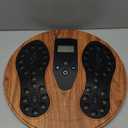 Rechargeable Foot Massager for Neuropathy with 660-850 Red Light Therapy  EMS &TENS Foot Stimulator for Neuropathy, Electrical Nerve Stimulator, Relieve and improve pain and plantar fasciitis (Wood)