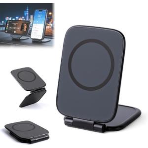 Ultra-Thin Foldable Magnetic Car Phone Mount,Ultrathin Adjustable Magnetic Phone Holder,New Portable Dual Sided Magnetic Phone Holder for Car,Fit for All Phone,Laptop,Gym