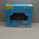 Intex Inflatable Pull-Out Sofa: Velvety Surface, 2-in-1 Valve, Cupholder, 46" x 88" x 26" - Blow-Up Couch and Folding Queen Size Air Mattress Bed