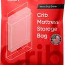 Crib Mattress Storage Bag - Extra-Tough USA-Made 4+ Mil Bag - Stronger Than Standard Bags - Best Protection for Moving or Storage - Waterproof, Extra Tear- and Puncture-Resistant