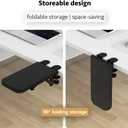 HONJIE Computer Arm Rest for Desk, Suitable for Office desks, Sturdy Mouse arm Support, Computer Desk Extender, Suitable for Home and Office