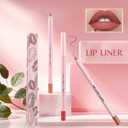 5 x Peel Off Lip Liner Stain, Long Lasting Lipstick, Lip Pencil for Shaping & Sculpting Lips, Lip Makeup Flawless, Smudge-Proof, Non-Sticky #09 Brick Red