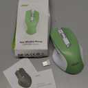 Acer Wireless Mouse for Laptop, 2.4GHz Computer Mouse 3 Adjustable DPI Office Cordless USB Mice with USBA Receiver, 6 Buttons, 1600 DPI, Medium to Large Sized Hands (Green)
