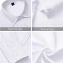 Mutitop Button Down Shirts for Women Long Sleeve Dress Shirts Wrinkle Free Collared Work Office Solid Blouses Corset Tops (White, XS)