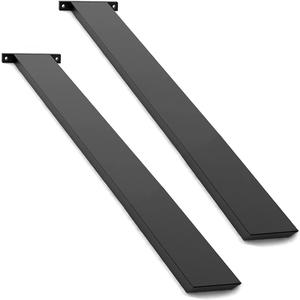 Hidden Island Countertop Support Bracket 2 Pack Black 34 Inch Heavy Duty Granite Countertop Bracket Iron Island Support Brackets for Granite Quartz Wood