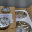 LMS 2-Pack Brushed Gold Pendant Lights, Modern Pendant Light with Milky Globe Glass Shade, Adjustable Hanging Lighting Rod for Kitchen Island Dining Room Bedroom, LMS-186BG2PK