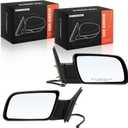 A-Premium Pair (2) Driver & Passenger Side View Mirror Compatible with Chevy & GMC - Silverado, Blazer, C/K 1500 2500 3500, Tahoe, Sierra, Yukon - Power Non-Heated Manual Folding -# 15764757, 15764758