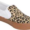 Hurley Women's Kayo Canvas Sneakers (9.5, Leopard/White)