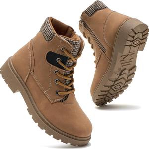 Daclay Toddler Boys Girls Boots Kids Work Boots Winter Snow Boot Hiking Outdoor Shoes, Size: 10 Little Kid