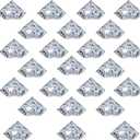 HOHIYA 24pc Diamond Place Card Holders Stands Table Holder for Weeding Baby Shower Party Decoration Acrylic Crystal Clear Taiwan Made