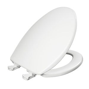 Bemis 730EC Toilet Seat, Removes for Easy Cleaning, Durable Plastic, Made in USA, Round, White