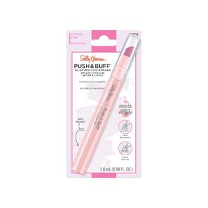 Sally Hansen Push & Buff 2-in-1 Cuticle Care Treatment Pen | Exfoliates, Polishes and Smooths Cuticles | Textured Tip for Instant Results | Easy, Mess-Free Nail Care on the Go (0.06 Fl Oz (Pack of 1))