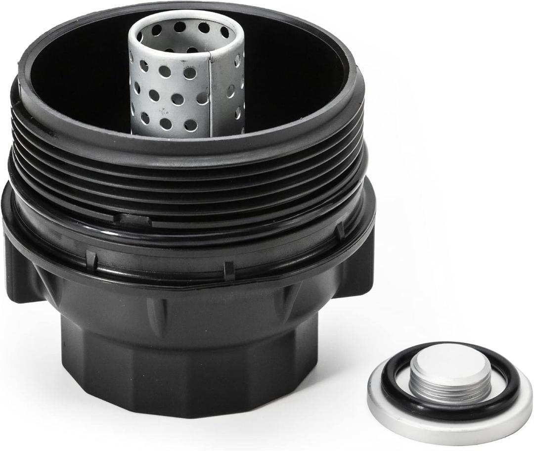 Oil Filter Housing Cap For 2009-2019 Toyota Camry Tacoma Highlander RAV4 Avalon Sienna Venza, 2009 2010 2011 2012 2013 2014 2015 2016 2017 2018 2019 2020 VEHICLES,Replace 15620-36010,15620-36020
