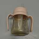 GROSMIMI Spill Proof no Spill Magic Sippy Cup with Straw with Handle for Baby and Toddlers, Customizable, PPSU, BPA Free 6 oz (Peach)