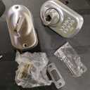 Schlage BE365 PLY 626 Plymouth Keypad Deadbolt, Electronic Keyless Entry Lock, Satin Chrome