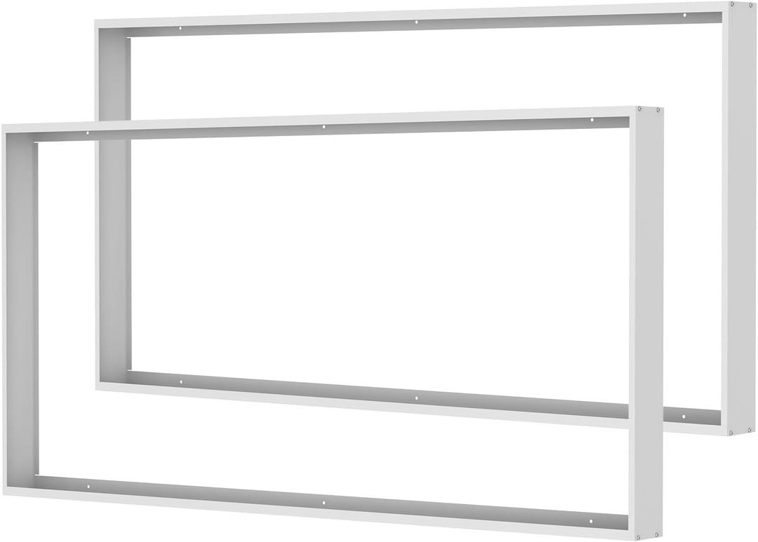 2x4FT Surface Mount Kit for LED Flat Panel Light, 3.15" Width, 2Pack