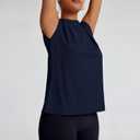 Women's Moisture Wicking Athletic Shirts - Tennis & Pickleball Tops, Quick Dry Gym Workout Exercise Tee with Cap Sleeve, Large