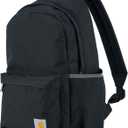 Carhartt 21L Classic Laptop Backpack, Water-Resistant Pack W/ 15" Laptop Sleeve and Organizational Compartments, Black, One Size