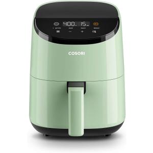 COSORI Air Fryer 2.1 Qt, 4-in-1 Small Mini Airfryer, Bake, Roast, Reheat, 97% Less Oil, Compact & Quiet, Nonstick & Dishwasher Safe Basket, 30 In-App Recipes with Nutrition Facts, Auto-Shut Off, Green