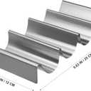 PRETYZOOM Stainless Steel Taco Holder Stand Multi-Slot Burrito Rack Oven Safe Space-Saving Taco Prep Rack for Home Kitchen Dining and Parties