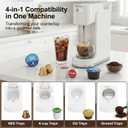 Single-Serve Coffee Maker, 4 in 1 Hot and Iced Coffee Machine, 20-Bar Espresso Coffee Maker for Ground Coffee, K-Cup Pod, NES Original and DG Pod, Customizable Brew Volume, Heats up in 3 seconds
