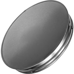 12” Inch Duct End Cap - Galvanized Steel Round Vent Cover for Outdoor and Indoor Use – Pipe Cover – Steel Plug for Dryer Ducts and Pipes – End Cap for HVAC Systems