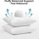puredown 12x20 Throw Pillow Inserts Set of 2 Supportive & Fluffy Down Alternative Pillow Forms for Couch, Sofa & Bed, Indoor Decorative Cushion Stuffer