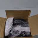 10L0L Golf Cart Rear Seat Kit Arm Rest Set with Cup Holder for Yamaha EZGO Club Car Golf Cart UV-Proof Coating Long Lasting, No Drilling Kits Include (Black)