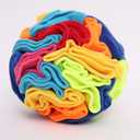 Ablechien Snuffle Ball - Snuffle Ball for Small Dogs, Interactive Dog Toys to Keep Them Busy, Puppy Dog Puzzle Toy with Storage Bag Machine Washable, Small
