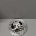 Petest 30ft Reflective Tie-Out Cable for Heavy Dogs Up to 125 Pounds (Black & Silver)