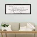 Foutcheou Spirit Lead Me Wall Decor, 32"X12" Christian Scripture Worship Song Religious Bible Verse Wall Art Sign, Wood Framed Farmhouse Kitchen Wall Decororation for Dining Room (Black)