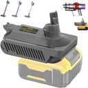 For Dyson V10 Battery Replacement, V10 Adapter for Dewalt 18V 20V MAX 60V Li-ion Battery Converter to for Dyson V10 Battery Work for Dyson V10 Cyclone Animal Absolute Fluffy SV12 Vacuum Cleaner